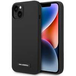 Husa Apple iPhone MagSafe KARL LAGERFELD 14 Plus Plăcuță de silicon negru Hard negrucase