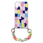 Lanț de culoare Case gel flexibil husa cu lanț cu lanț pandantiv pentru Xiaomi Redmi Note 10 5G multicolor (1)