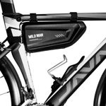Husa WILDMAN WILDMAN E4 Bike Frame Pannier Suport Bicicleta Negru Negru Caz negru