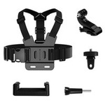 GoPro Chest Strap 5 în 1 kit de accesorii pentru GoPro, DJI, Insta360, SJCam, Eken camere de sport (GoPro 5 în 1 curea de piept)