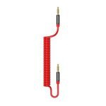 Adaptor USAMS Jack 3.5mm - Jack 3.5mm Spring Audio 1.2m SJ256YP02 US-SJ256 Roșu