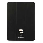 Husa KARL LAGERFELD Apple iPad  12.9 Pro 2021 Book Cover Saffiano Karl Iconic Black Case