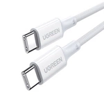Cablu USB-C la USB-C UGREEN 15268, 1,5 m (alb)