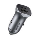 Ugreen USB Car Charger Type C / USB 24W Power Delivery Quick Charge gray (30780)