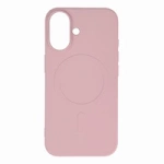 Liquid Silicone Case MagSafe pentru iPhone 16 Plus - roz deschis