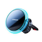 Joyroom pentru mașină suport mag  netic wireless inductiv incarcator Qi 15W (compatibil de la MagSafe la iPhone) pentru gurile de aerisire argintiu (JR-ZS291)
