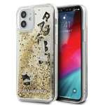 Husa KARL LAGERFELD Apple iPhone  12 mini-brelocuri Glitter Charms KLHCP12SROGO Gold Hardcase