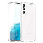 Case husa Spațiu exterior Samsung Galaxy S23+ capac cu ramă flexibilă transparentă