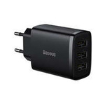 Baseus incarcator Compact 3x USB 17W negru (CCXJ020101)
