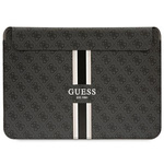 Manșon Guess GUCS14P4RPSK 14" negru/negru 4G cu dungi imprimate