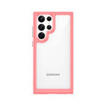 Spațiu exterior Case husa pentru Samsung Galaxy S22 Capac ultra rigid cu ramă de gel roșu