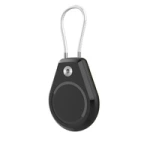 Carcasă Apple AirTag impermeabilă cu cablu de oțel - neagră