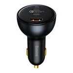 Baseus Qualcomm® Quick Charge ™ 5 Încărcător de mașină cu încărcare rapidă cu mai multe porturi C + C + U 160W set Gri （cu cablu de încărcare rapidă din seria Baseus Xiaobai de la Tip-C la Tip-C 100W (20V / 5A) 1m negru）
