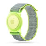 Strap Tech-protect Nylon pentru copii Apple Airtag Lime