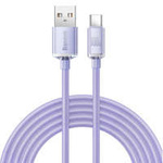 Baseus crystal shine series fast charging data cable USB Type A to USB Type C 100W 2m purple (CAJY000505)