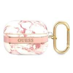 Husa GUESS Apple AirPods Pro Cover Marble Strap Collection Pink Pink Case