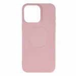 Liquid Silicone Case MagSafe pentru iPhone 16 Pro Max - roz deschis