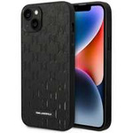 Husa Apple iPhone KARL LAGERFELD 14 Plus Saffiano Mono Mono Metal Logo Black Hardcase
