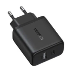 Încărcător de perete Ugreen X227 20W GaN 1x USB-A 1x USB-C - Negru