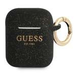 Case Guess GUA2SGGEK AirPods cover black / black Silicone Glitter