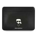 Husa KARL LAGERFELD Laptop 13 14 Sleeve Saffiano Ikonik Karl Black Case