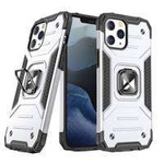Husa Armor husa iPhone suport magWozinsky Ring 14 Pro caz blindat inelul netic argint Case