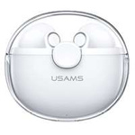 USAMS Casti Bluetooth 5.1 TWS seria BU fără fir alb/alb BHUBU01