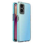 Case husanou Primăvară Realme 9i, Oppo A36 / A76 / A96 siliko cover cu cadru albastru deschis