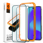 Folie sticla Spigen iPhone Alm Glass Fc 2-pack 14 Pro Black