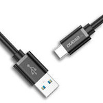 Dudao cablu Cablu de încărcare rapidă de la USB la USB tip C Super Fast Charge 1 m negru (L5G-Black)