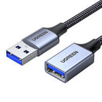 cablu Ugreen extender adaptor USB (mascul) - USB (femelă) 3.0 5Gb/s cablu 2 m gri (US115)