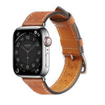Strap strap Apple Watch Curea din piele SE, 8, 7, 6, 5, 4, 3, 2, 1 (41, 40, 38 mm) brățară de bandă maro