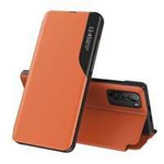 Eco Leather View Case caz elegant husa cu capacul flip și funcția de stand Xiaomi Redmi K40 Pro + / K40 Pro / K40 / Poco F3 portocaliu