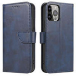 Husa Mag Case husa net pentru Xiaomi Redmi Note 12 Pro / Poco X5 Pro 5G flip cover portofel stand albastru Case
