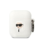 Karl Lagerfeld KLA2RUNIKH AirPods 1/2 capac alb/alb Silicon Karl Head 3D