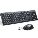 Set mouse și tastatură fără fir pentru calculator de 2,4 Ghz Ugreen MK006 - negru