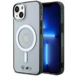 Husa iPhonecase BMW BMHMP14SHCRS 14 6.1" transparent dur Inel argintiu dur de argint MagSafe