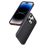 Casenou husă pentru telefon iPhone Ugreen LP627 Silky Silicone Cauciuc de protecție silicon flexibil pentru 14 Pro negru (90921)