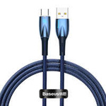 Baseus cablu Seria Glimmer pentru încărcare rapidă USB-A - USB-C 100W 480Mbps 1m albastru