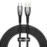 Baseus cablu Seria Glimmer pentru încărcare rapidă USB-A - USB-C 100W 480Mbps 2m negru