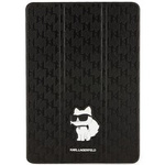 iPad Karl Lagerfeld KLFC10SAKHPCK 10.2" MagFolio net Allover Cover negru/negru Saffiano Monogramă Choupette