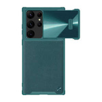 Husa Nillkin CamShield Leather S pentru Samsung Galaxy S23 Ultra (verde)