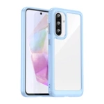 Husă Space pentru Samsung Galaxy A56 cu cadru flexibil - Albastru