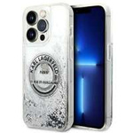 Husa iPhonecase Liquid Glitter Karl Lagerfeld 14 Pro 6.1" argintiu/argintiu tare RSG