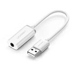 UGREEN Adaptor audio USB Mini Jack 3.5mm US206 Alb
