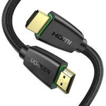 Ugreen High End HDMI 2.0 nylon braided cable 4K 60 Hz 3D 18 Gbps HDR ARC Ethernet (HEC) 48 bit 1,5 m black (HD118 40409)