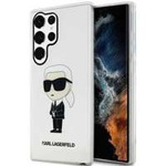 Husacase Karl Lagerfeld Klhcs23lhniktct S23 Ultra S918 Transparent Hard Ikonik Karl Lagerfeld Case