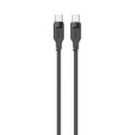 Cablu USAMS USB-C la USB-C PD USB-C încărcare rapidă 1,2 m 100 W Lithe Series negru/negru SJ567USB01(US-SJ567)