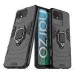 Armor husa mag suport Inel blindat capac hibrid + netic Realme Narzo 50A negru