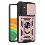 Husa Armor husa Hybrid Camshield pentru Samsung Galaxy A34 5G Capac blindat pentru camera foto roz Case